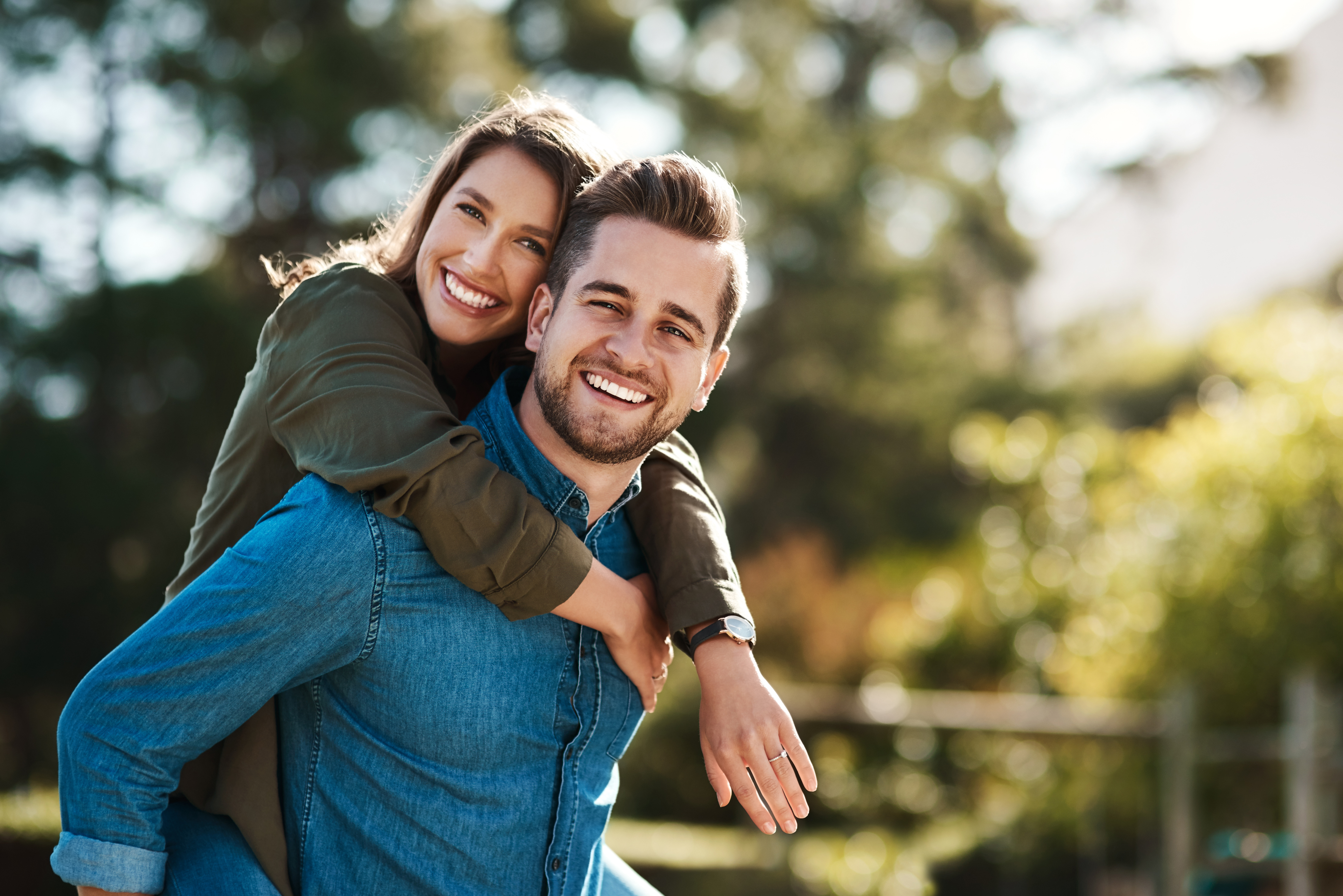 Happy couple enjoying life — Mint Medical Clinic intimacy and wellness care in Utah